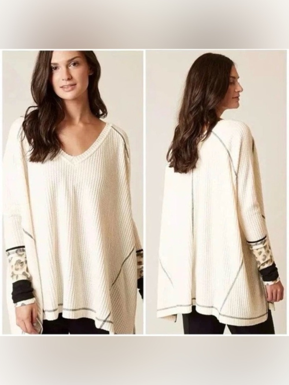 We The Free Lovin' Leopard Thermal Pullover
